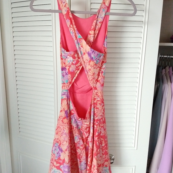 Yumi Kim Kiss Me Silk Cross Back Dress, XS - Picture 4 of 5